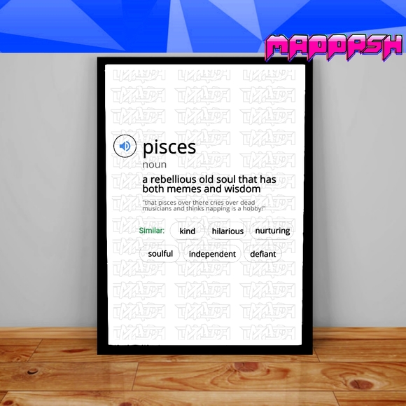 Google Horoscope x Webster Definition Astrology Aesthetic Astrology Sign Poster - Picture 2 of 12